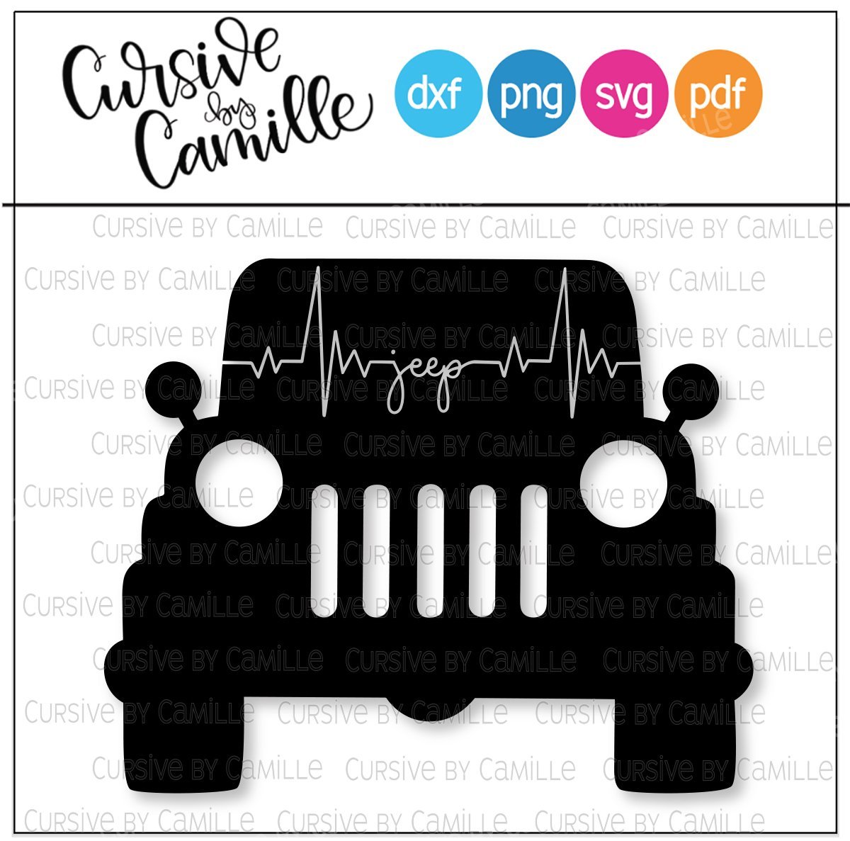 Download Jeep Heartbeat Cut File So Fontsy