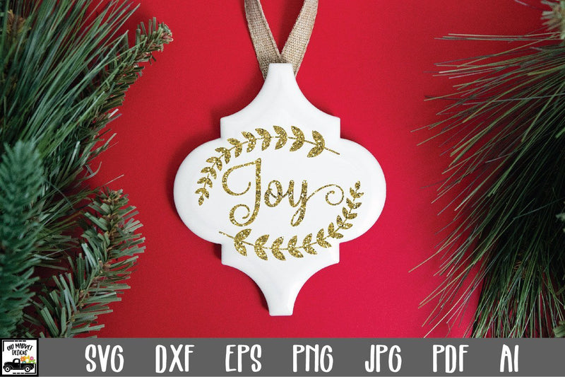 Joy SVG Cut File - Christmas SVG - So Fontsy