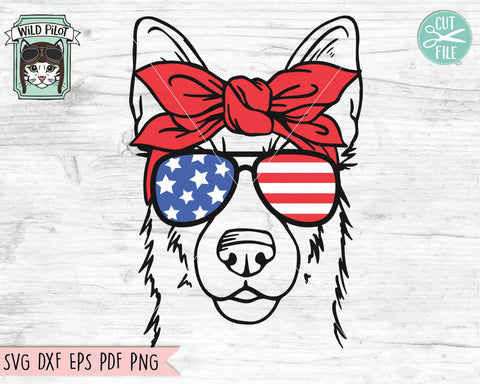 Download July 4th Dog Svg Fourth Of July German Shepherd Svg File German Shepherd Glasses Svg Dog Cut File Dog Bandana Svg July 4th Animals Svg So Fontsy