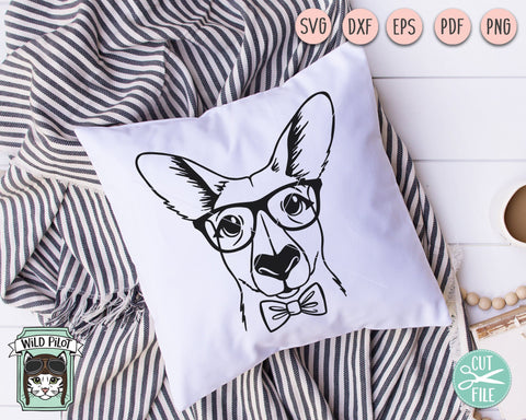 Download Kangaroo Svg File Kangaroo With Glasses Bowtie Svg Kangaroo Cut File Animal Face Svg Boy Kangaroo Svg Australian Animals Svg Eyeglasses Svg So Fontsy