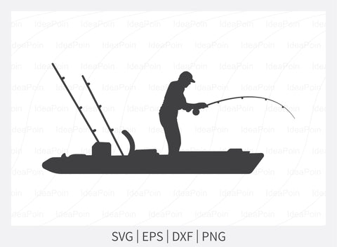 Free Free 224 Silhouette Man Fishing Svg SVG PNG EPS DXF File