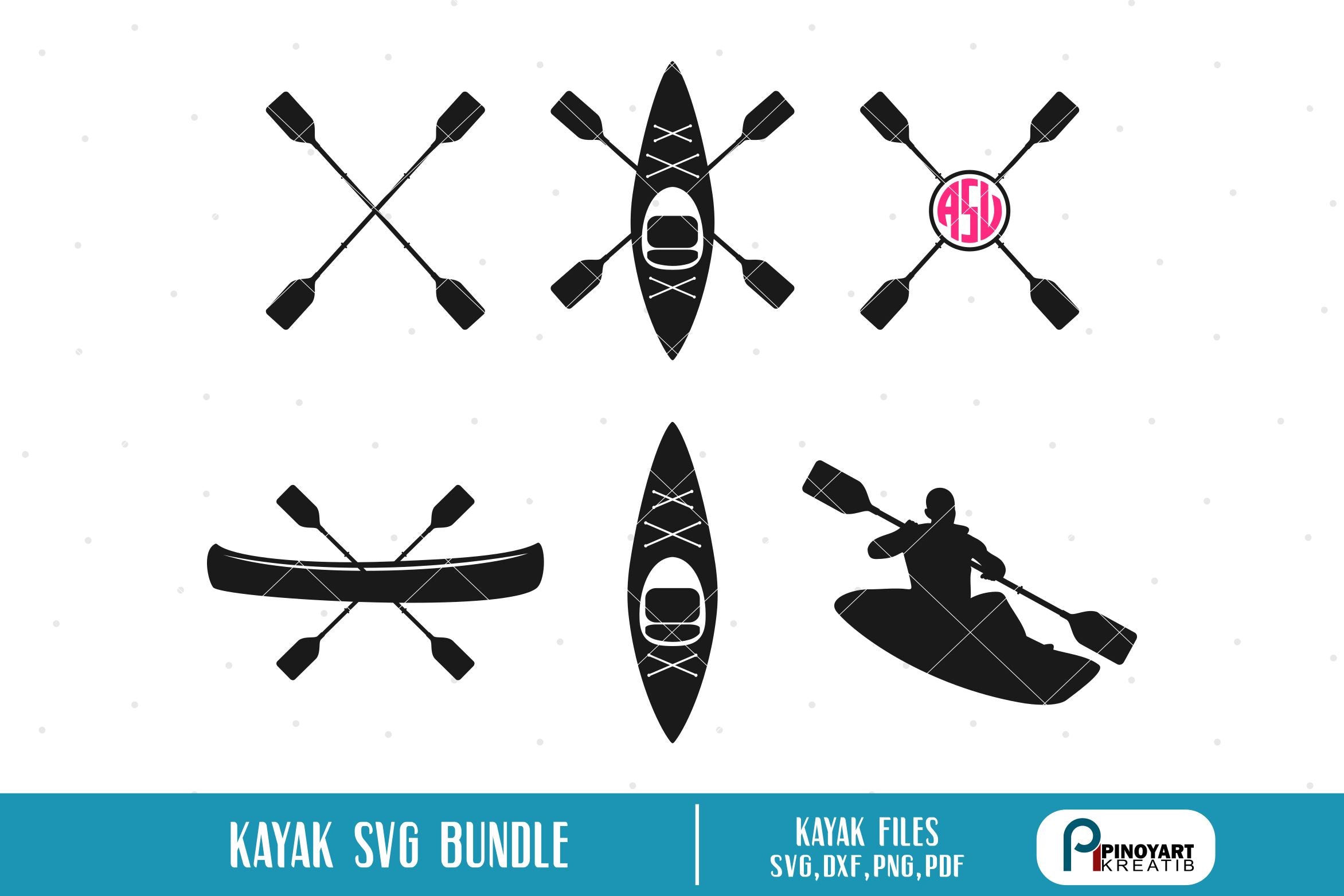 Download Kayak Svg Bundle So Fontsy