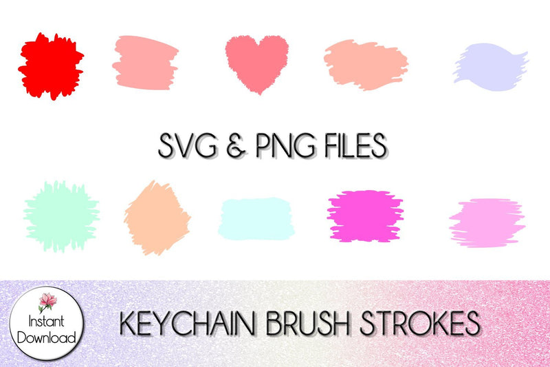 Download Keychain Brush Strokes SVG, Keychain Care Card Bundle - So ...