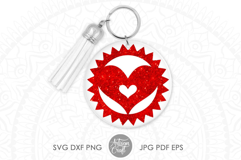 Keychain designs, Heart shapes, SVG PNG | So Fontsy