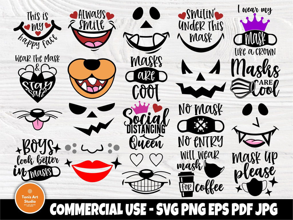 Download Face Mask Svg Designs So Fontsy