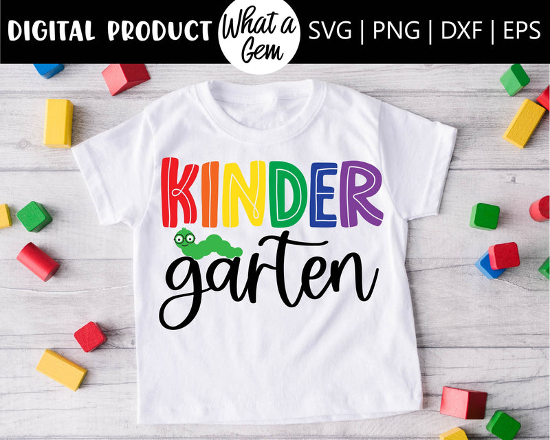 Kindergarten SVG | Kindergarten Shirt svg | First Day of Kindergarten ...