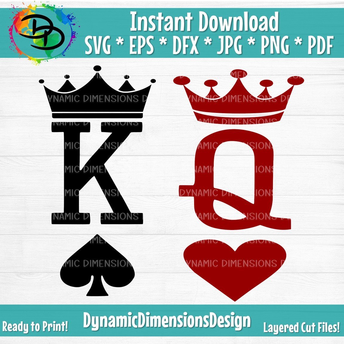 Download King Of Spades Queen Of Hearts So Fontsy