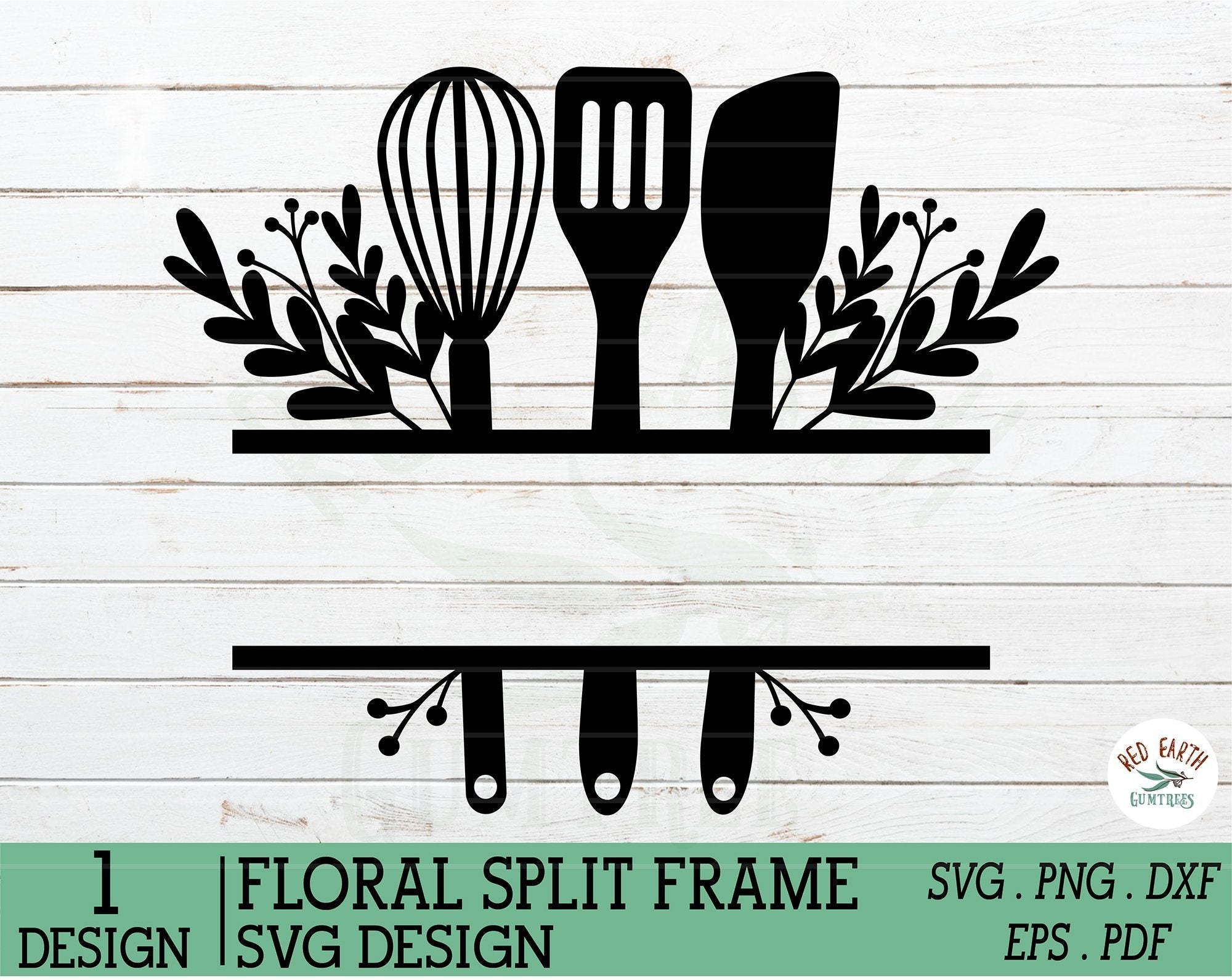 Download Kitchen Decal Monogram Frame Baking Rustic Monogram Svg Png So Fontsy