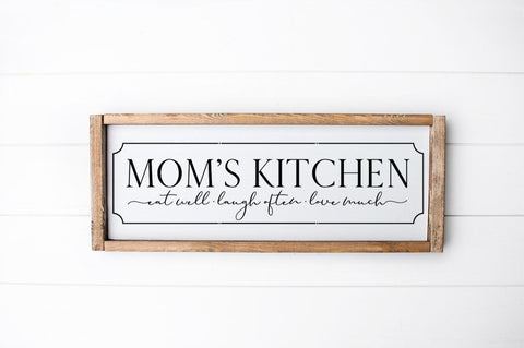 Download Kitchen Farmhouse Sign Svg Mom S Kitchen So Fontsy