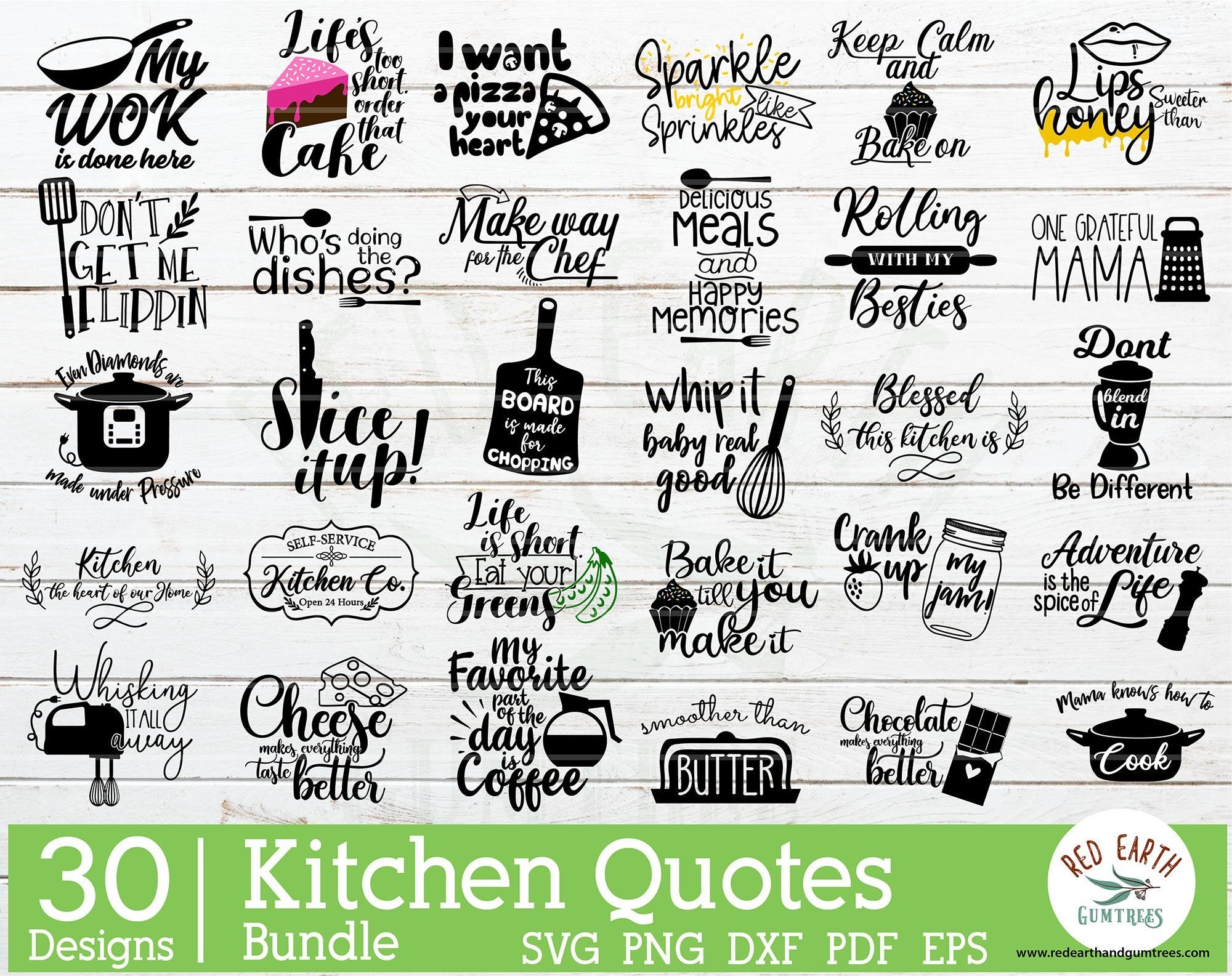 Download Kitchen Quotes Bundle Svg Kitchen Towel Decal Apron Decal Svg So Fontsy