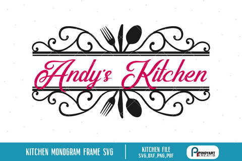 Download Kitchen Split Monogram Svg So Fontsy