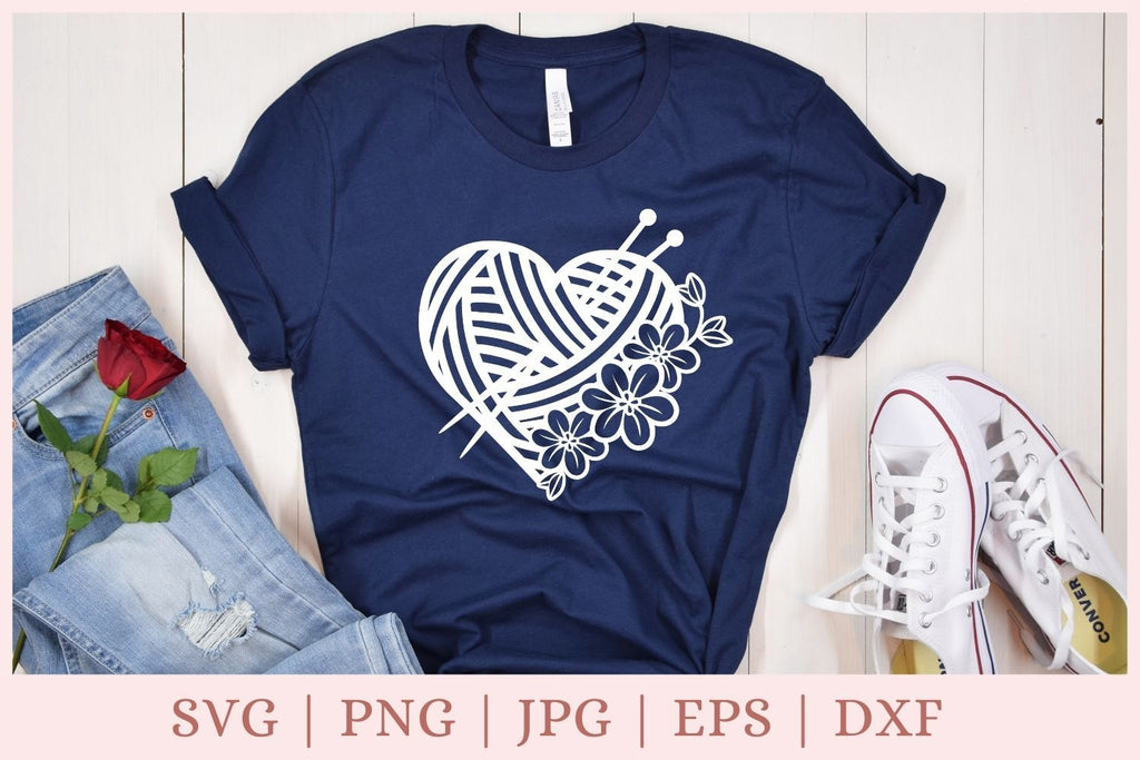 Download Knitting SVG bundle, knitting monogram SVG, flower yarn ...