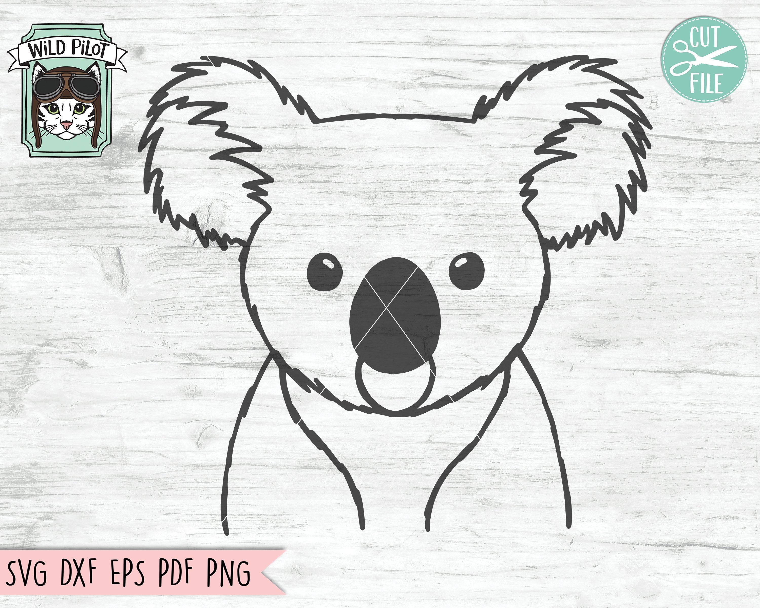 Download Koala Svg File Koala Cut File Animal Face Svg Cut File Cute Koala Svg Koala Face Svg Animal Svg File Australia Svg File Aussie Svg So Fontsy