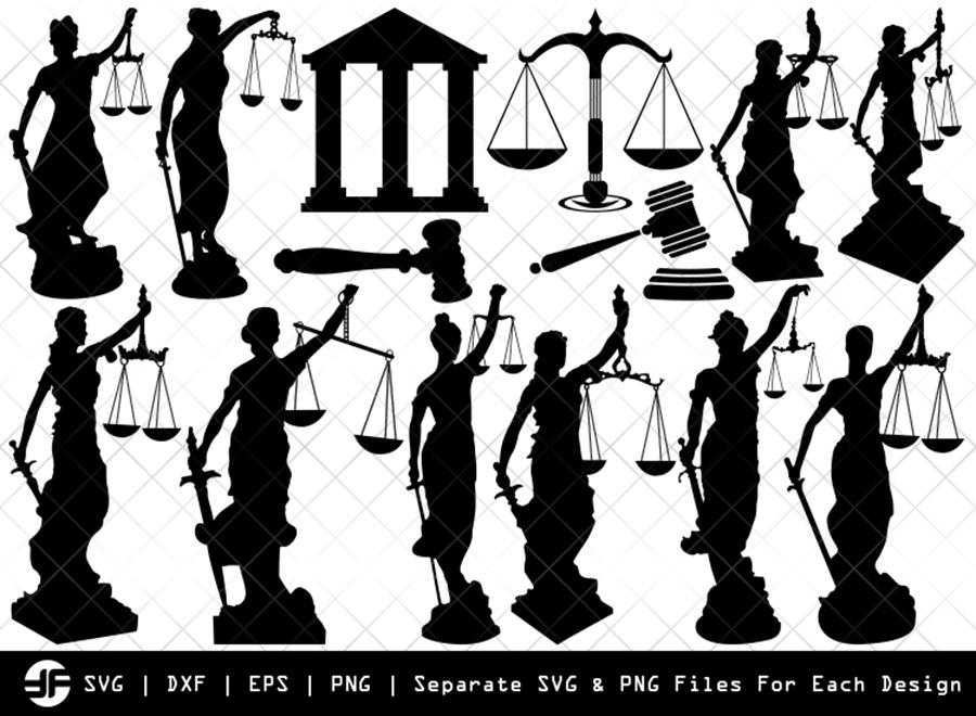 Download Lady Justice Svg Judge Svg Silhouette Bundle Cut File So Fontsy