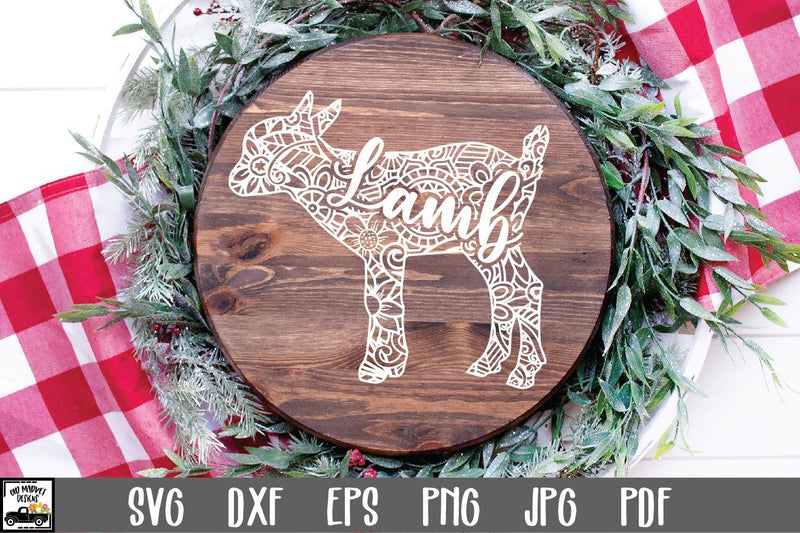 Download Lamb SVG File - Lamb Mandala SVG - So Fontsy