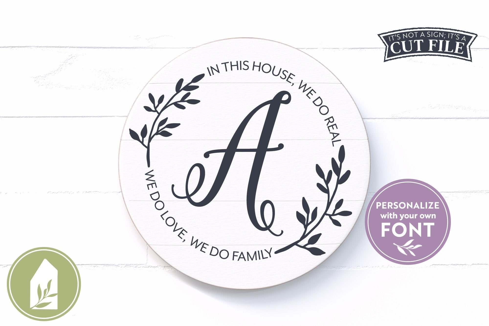 Download Last Name Sign Svg In This House We Do Family Svg Farmhouse Sign Design So Fontsy