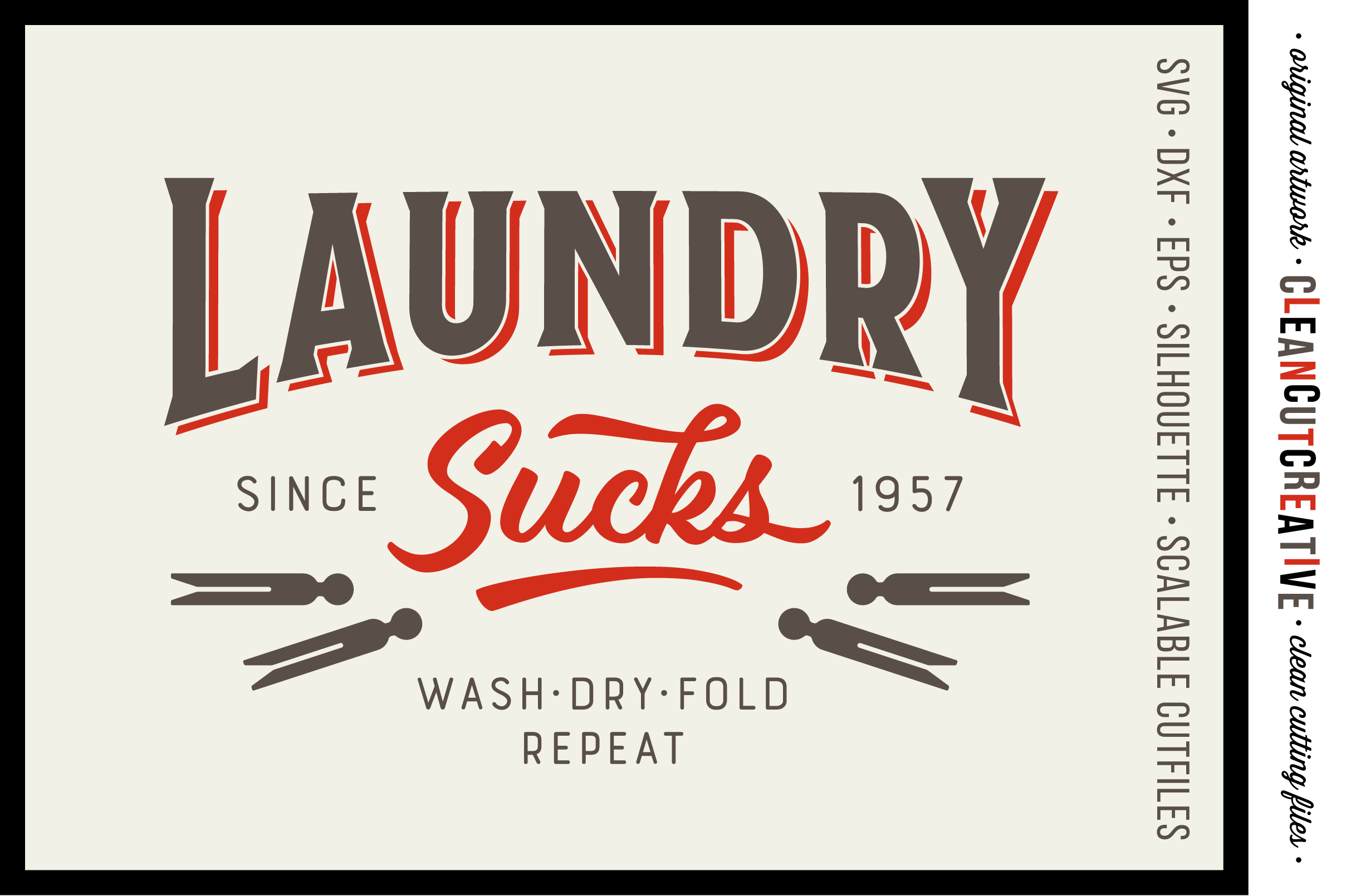 Laundry Sucks Funny Quote Rustic Sign Svg Craft File So Fontsy