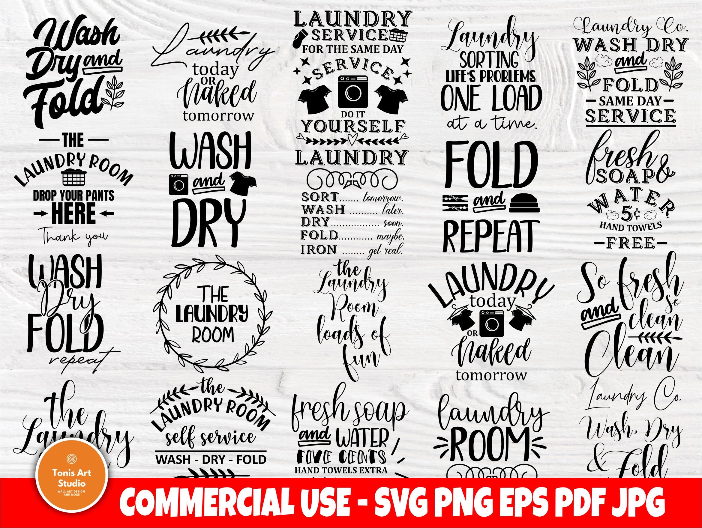 Download Laundry Svg Bundle Laundry Room Signs Cut Files So Fontsy