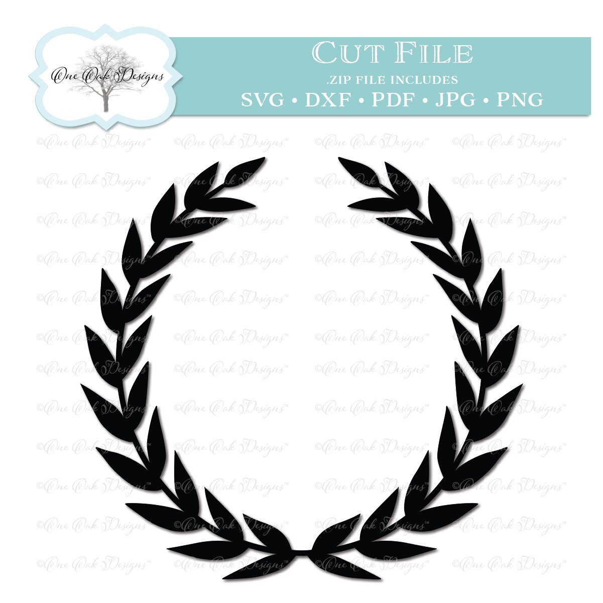 Download Laurel Wreath Monogram Frame So Fontsy