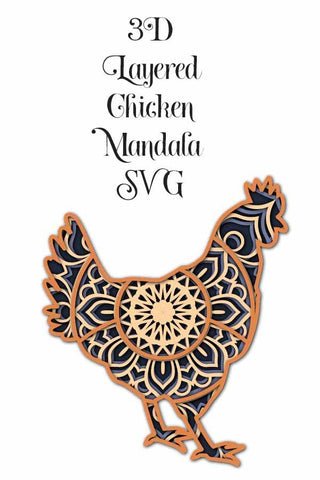 Download Layered Mandala Chicken Svg So Fontsy