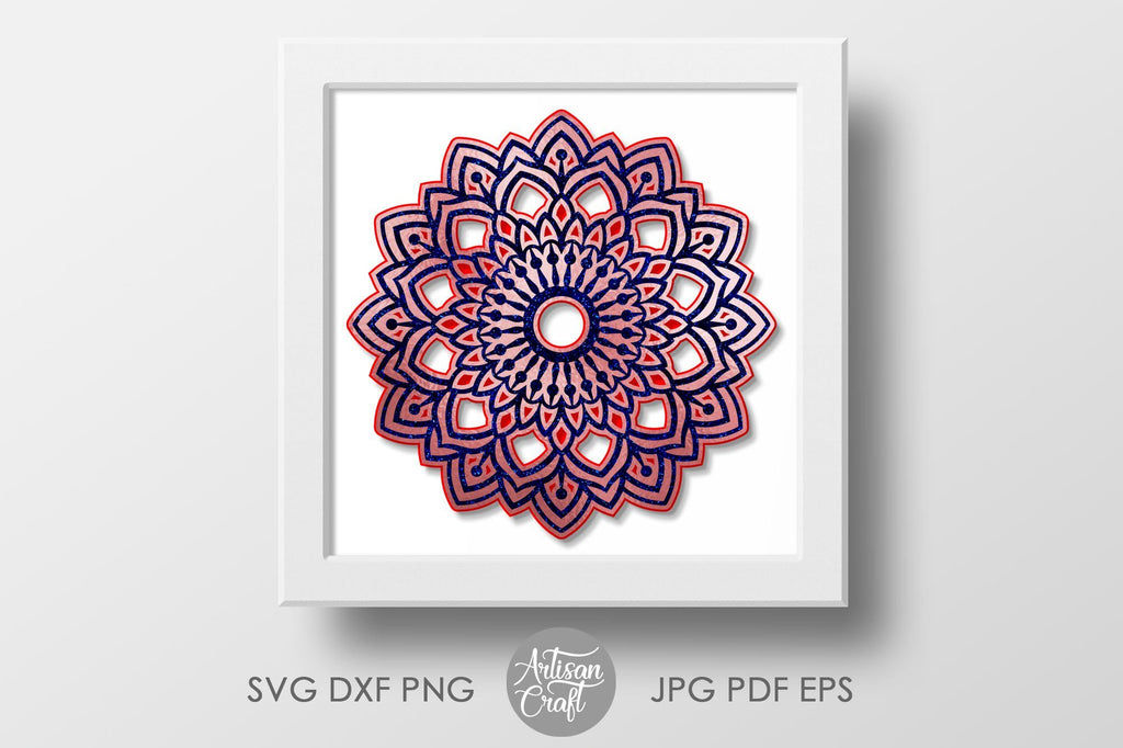 Download Layered Mandala Svg Multi Layer Mandala 3d Layered Mandala Svg Cricut Papercraft 5 Layers Clip Art Art Collectibles