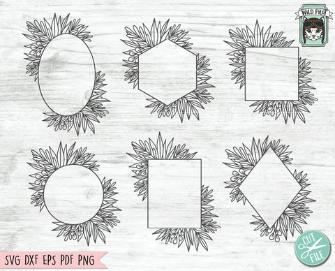 Download Leaf Frame Svg Cut File So Fontsy