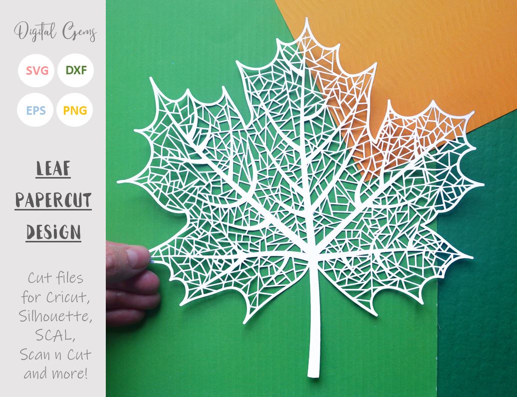 Download Leaf Paper Cut Svg Dxf Eps Png Files So Fontsy