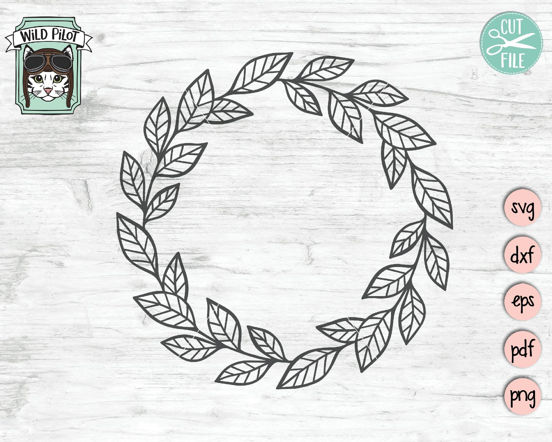 Download Leaf Wreath So Fontsy