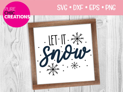 Download Let It Snow Cricut Silhouette Svg Dxf Eps Png Digital File Svg Cut File Winter Svg Winter Clipart Clipart So Fontsy