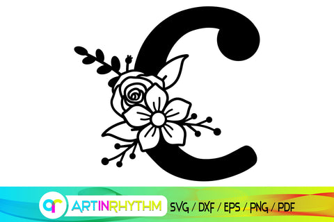 Download Letter C Svg Floral Alphabet Svg So Fontsy