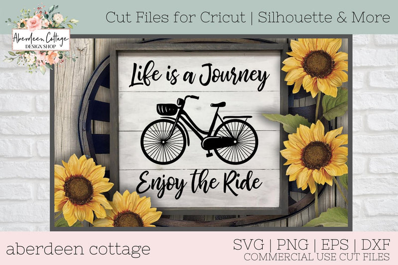 Download Life Is A Journey Enjoy The Ride SVG - So Fontsy