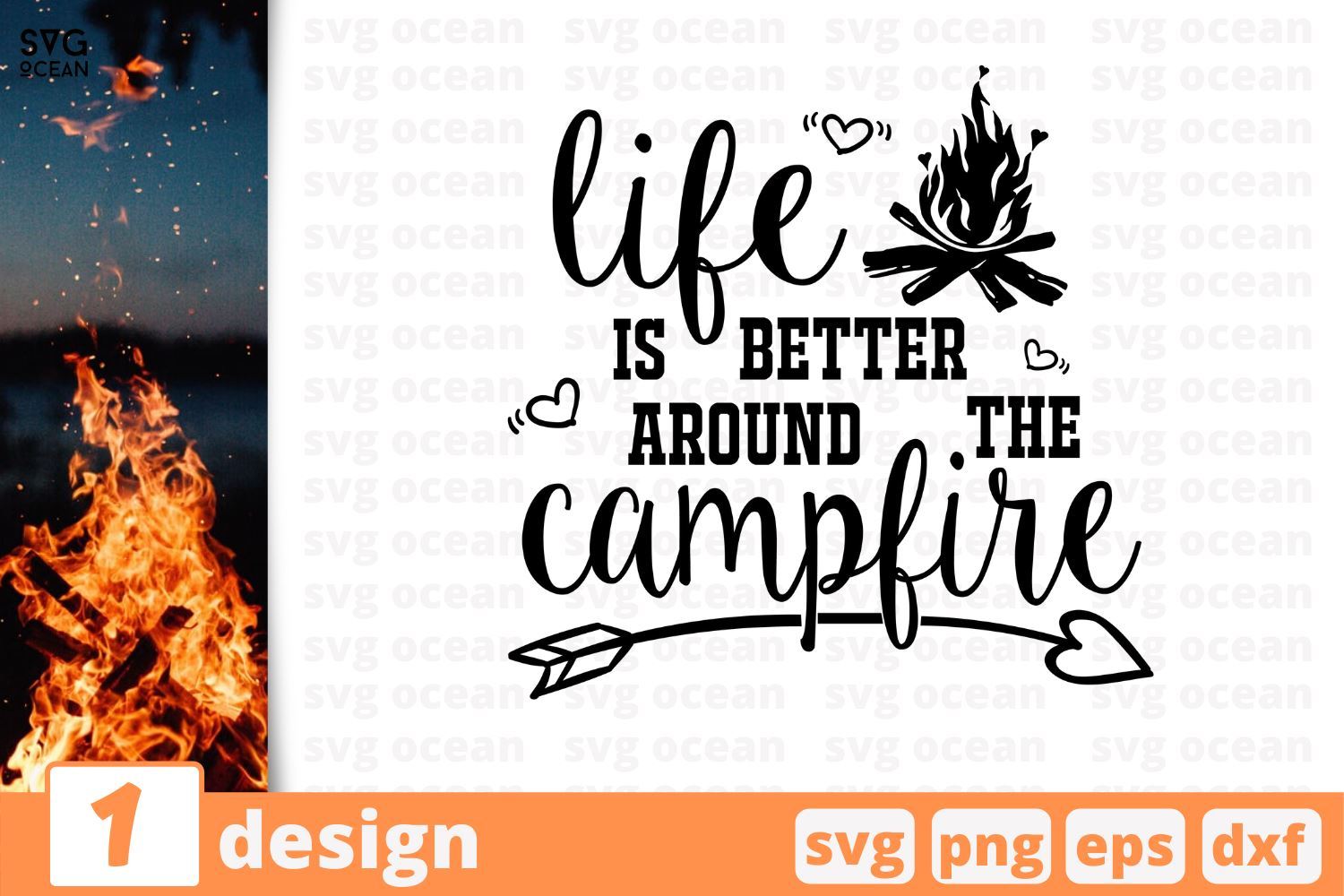Download Life Is Better Around Campfire Camping Quotes Cricut Svg So Fontsy
