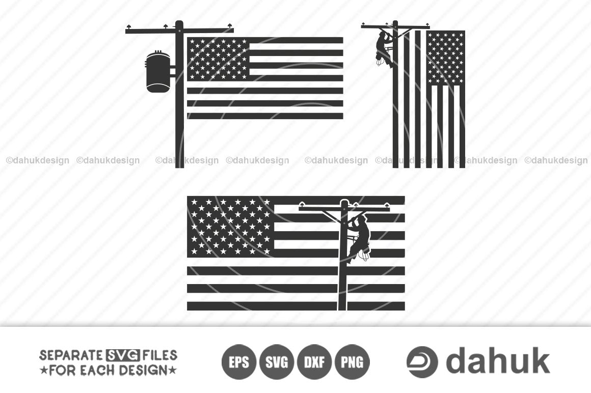 Download Lineman Flag Linemen Lineman Cut Template File Digital File Linemen Clipart Svg Png Dxf Eps Designs So Fontsy