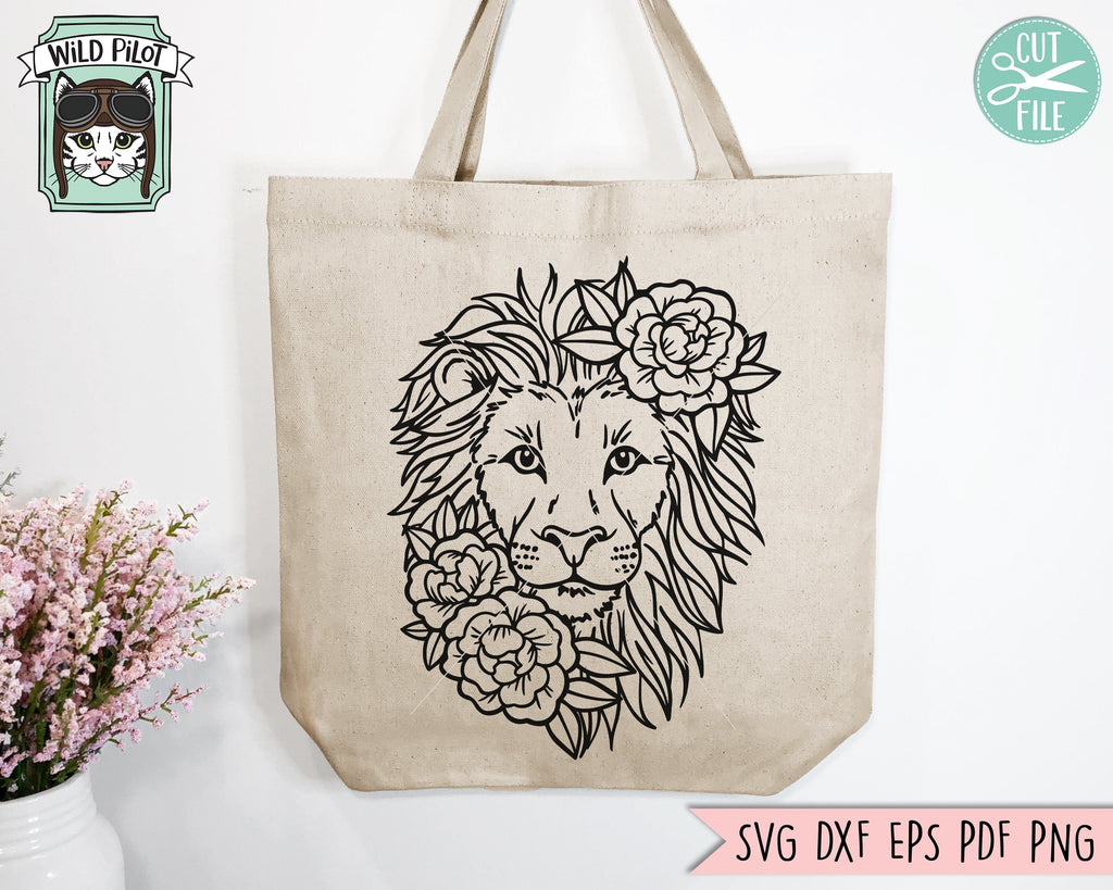 Free Free 285 Lion Flower Svg SVG PNG EPS DXF File