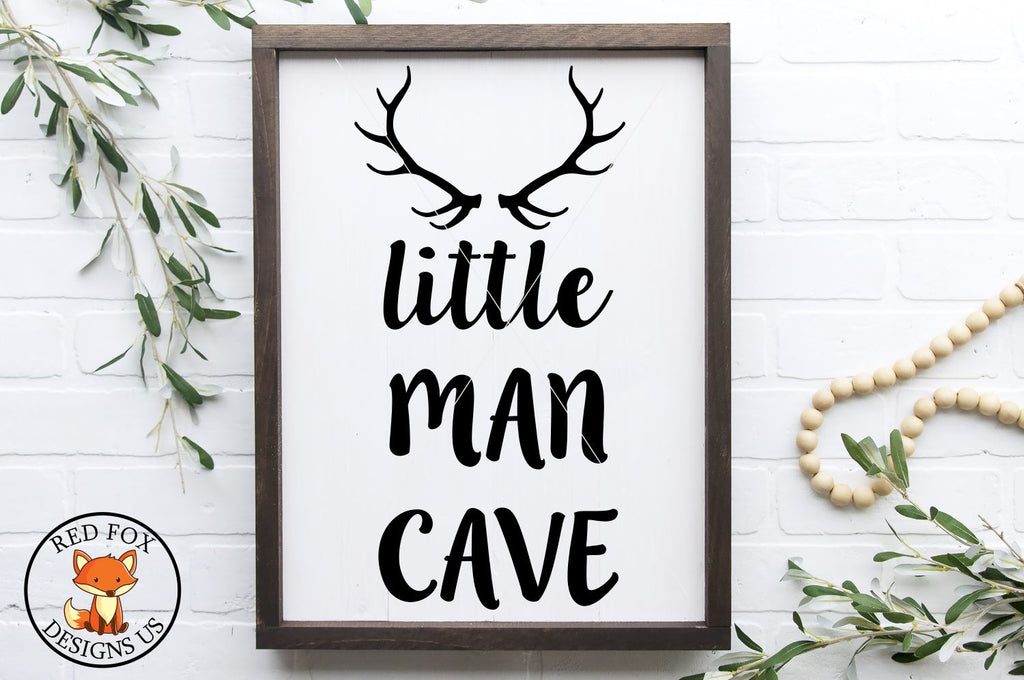 Little Man Cave SVG | Kids Nursery Decor | SVG PNG DXF - So Fontsy