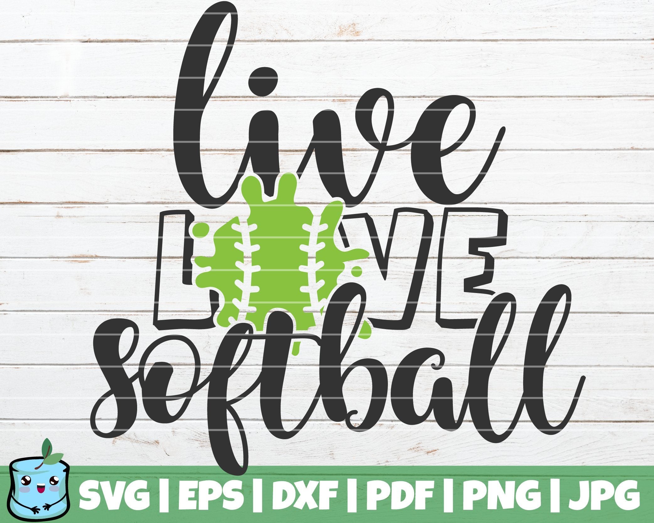 Free Free 154 Live Love Softball Svg SVG PNG EPS DXF File