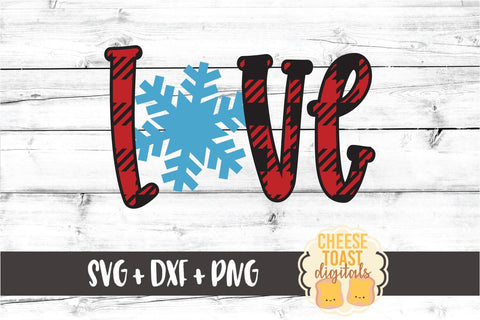 Download Love Buffalo Plaid Snowflake Christmas Svg Png Dxf Cut Files So Fontsy