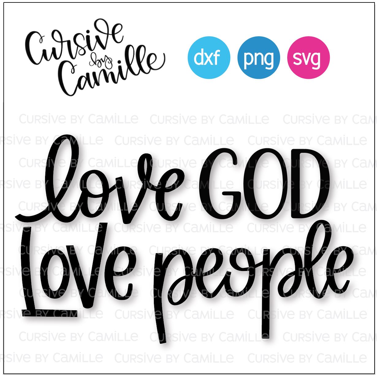 Download Love God Love People Hand Lettered Svg Cut File So Fontsy