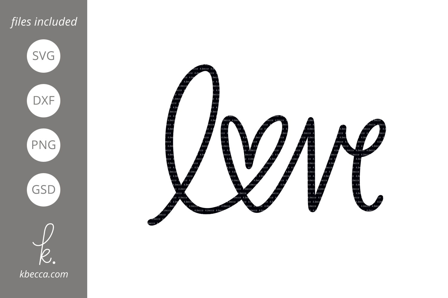 Download Love Heart Word Svg So Fontsy