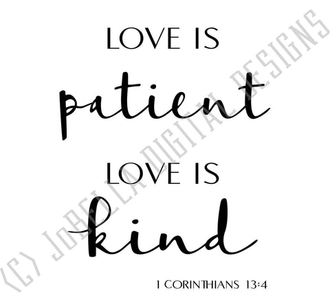 Free Free 299 Love Is Patient Love Is Kind Svg SVG PNG EPS DXF File
