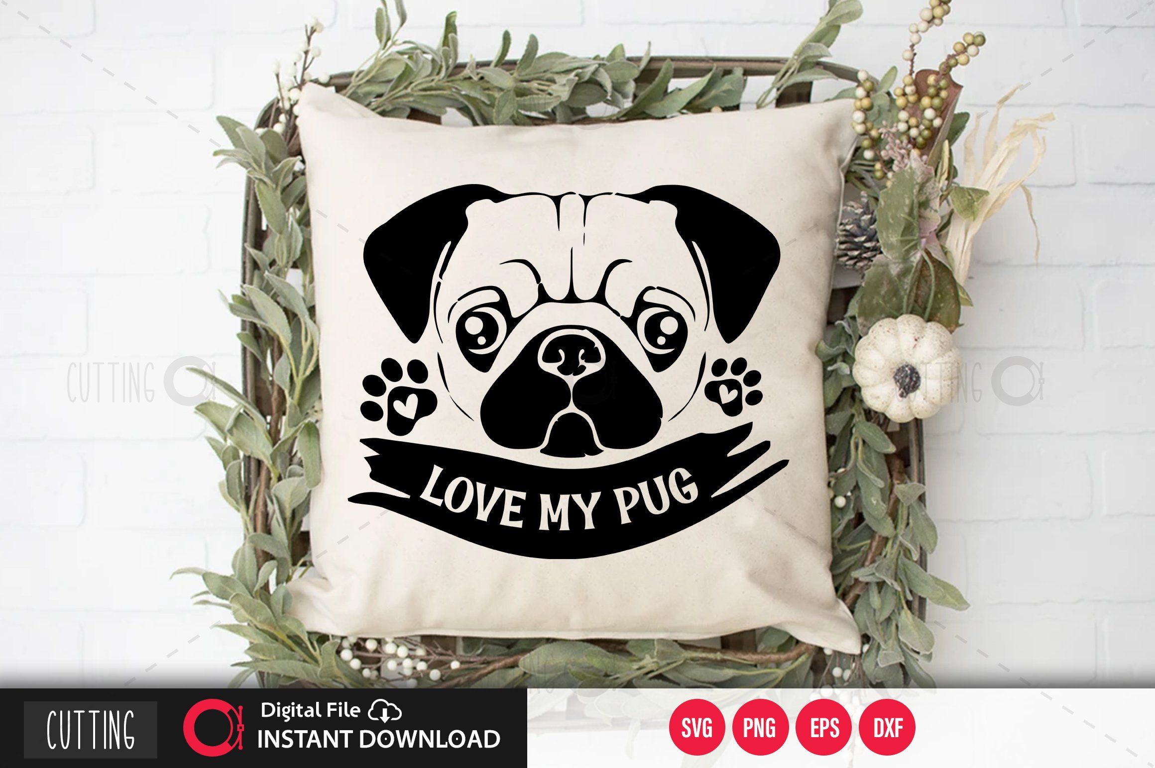 Download Love My Pug So Fontsy