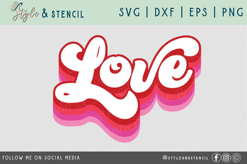 Download Love Svg Valentine Svg Valentines Day Svg Love Sign Retro So Fontsy