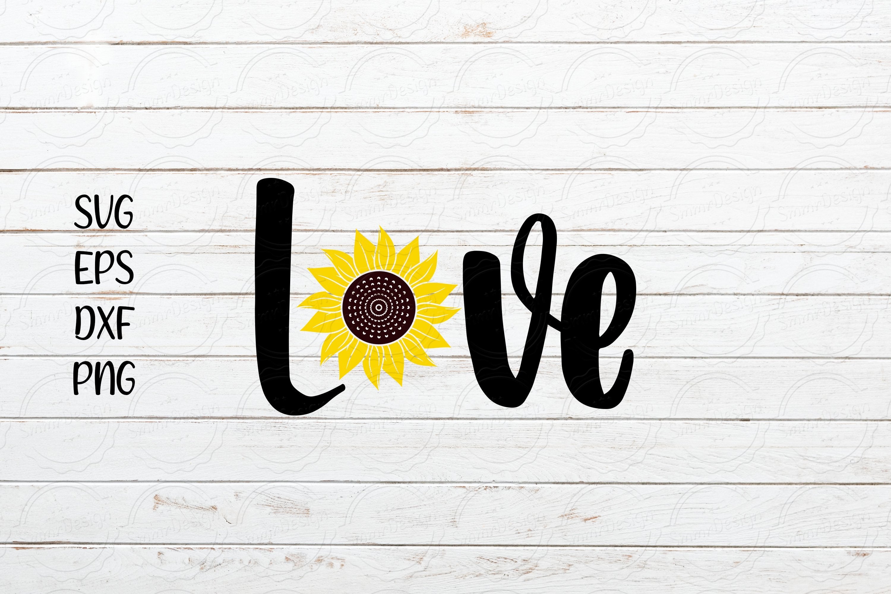 Download Love Sunflower Svg Design So Fontsy