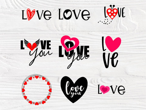 Download Love Svg Bundle Love Svg Valentines Svg Heart Svg I Love You Svg Cut Files For Crafters Valentines Cut Files Lovers Svg So Fontsy