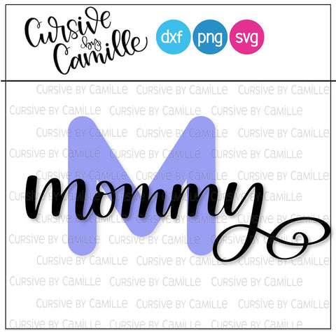 Download M Is For Mommy Hand Lettered Svg Cut File So Fontsy