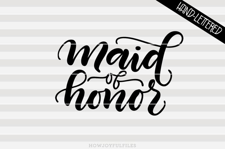 Free Free 171 Wedding Svg Files Maid Of Honor Svg SVG PNG EPS DXF File