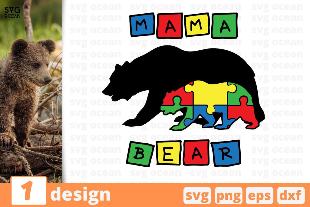 Free Free Mama Bear Autism Svg 46 SVG PNG EPS DXF File