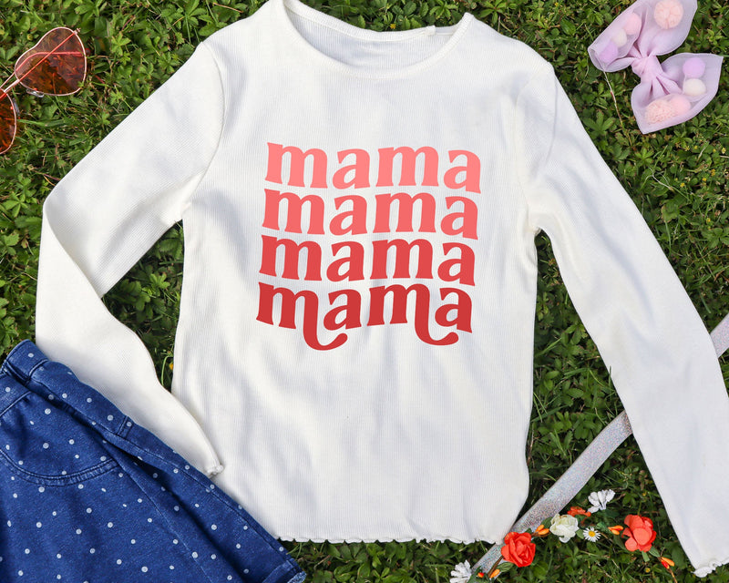 Mama Svg, Retro Mother T-Shirt, Mom life Svg. Vector Cut file Cricut ...
