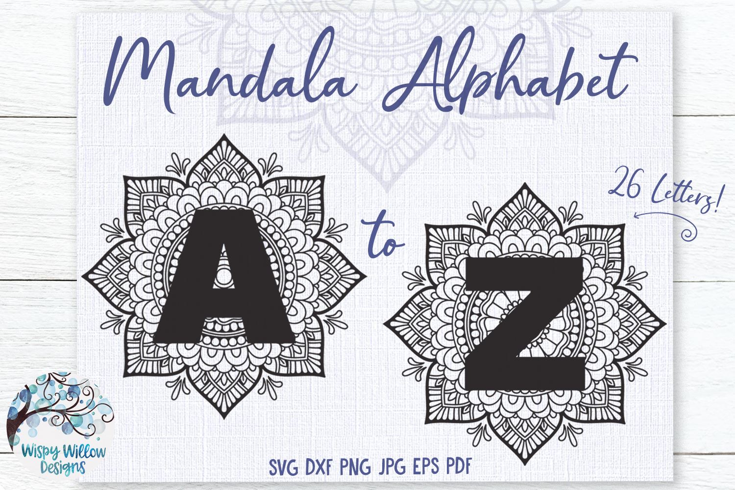 Download Mandala Alphabet Svg Bundle So Fontsy