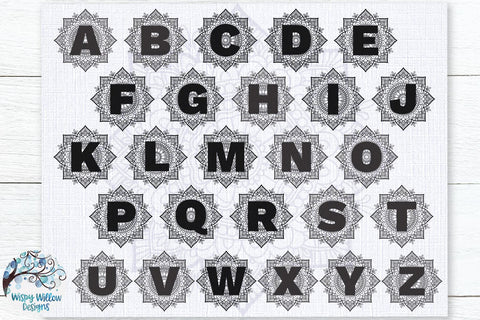 Mandala Alphabet Svg Bundle So Fontsy